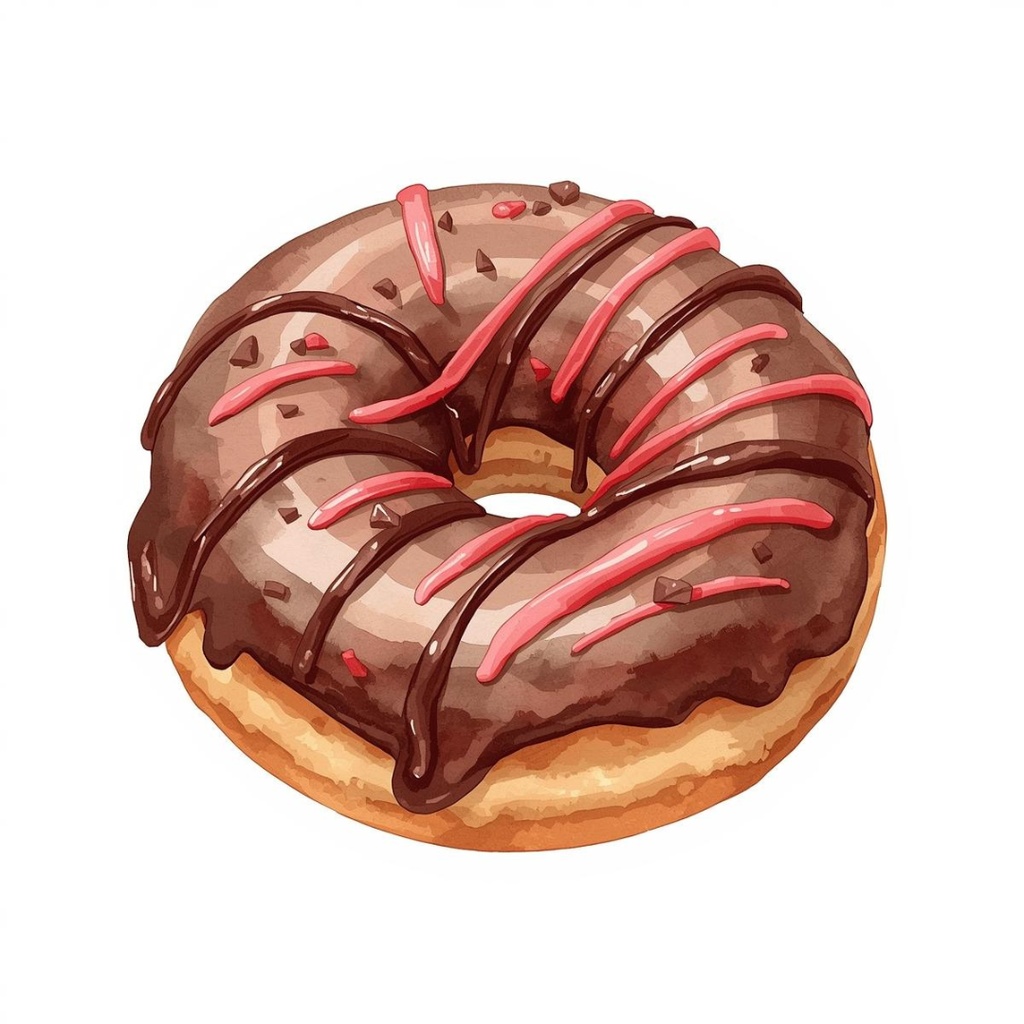 【バレンタインスィーツ】水彩アンティーク風クリップアート10点セット