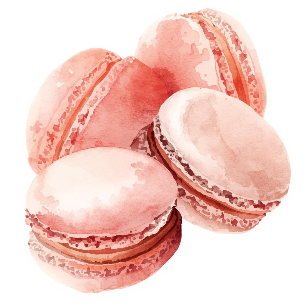 【バレンタインスィーツ】水彩アンティーク風クリップアート10点セット