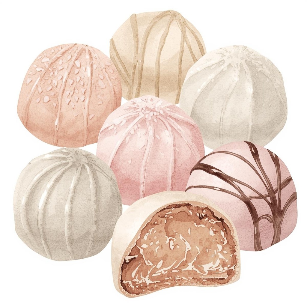 【バレンタインスィーツ】水彩アンティーク風クリップアート10点セット