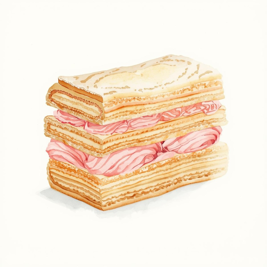 【バレンタインスィーツ】水彩アンティーク風クリップアート10点セット