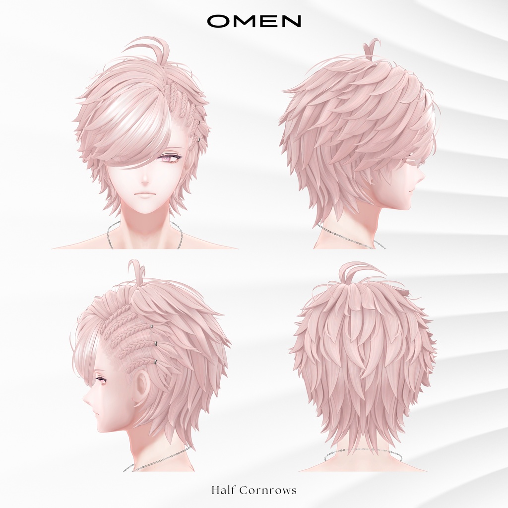 ✧SALE✧【Hair】Half Cornrows / OMEN