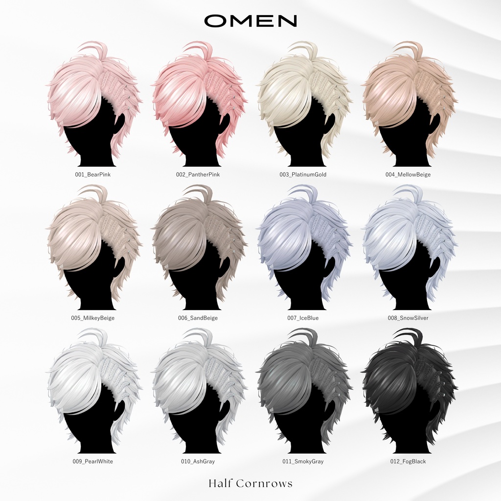 ✧SALE✧【Hair】Half Cornrows / OMEN