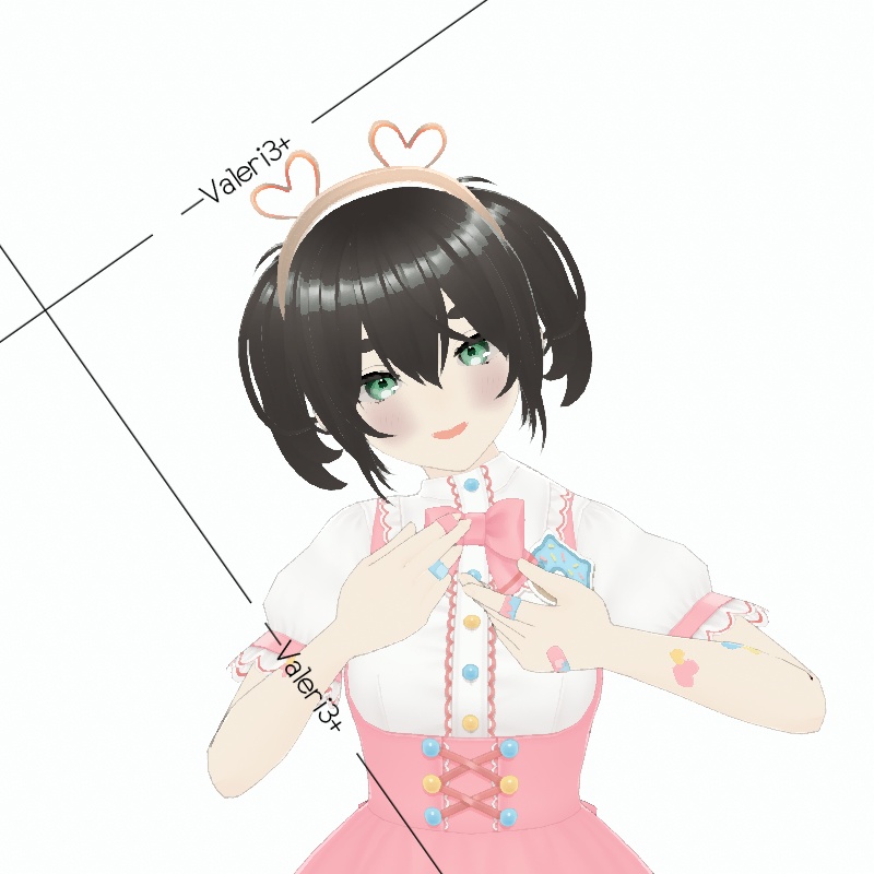 [Vroid] Hairband —Valeri3+ 【Free】