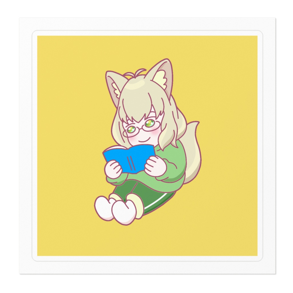 どくしょ(ステッカー)