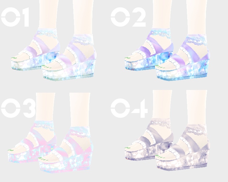 【VRoid用】きらきらくつ【テクスチャ】