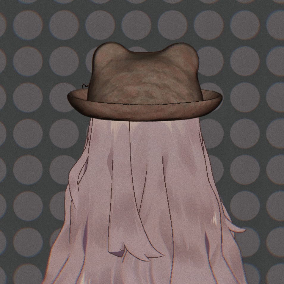 【VRC想定】くまみみの帽子