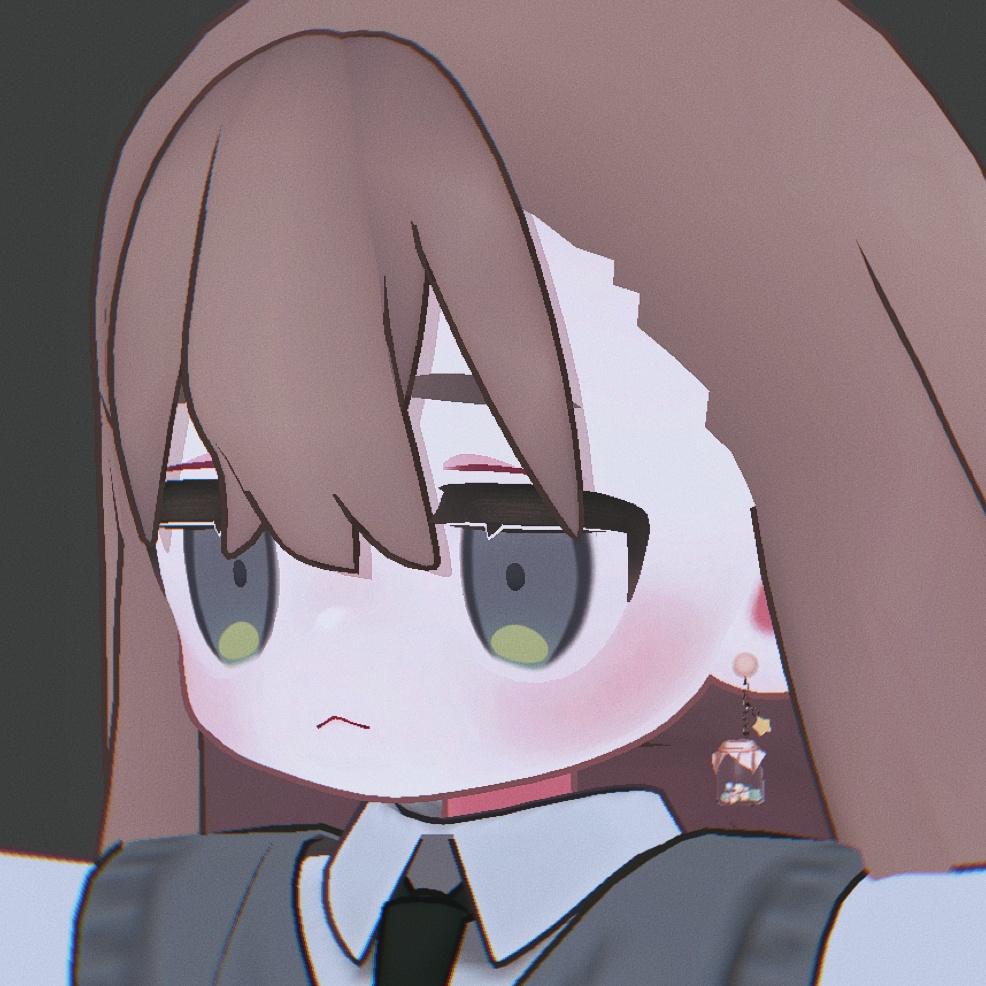 【VRC想定】金平糖入りガラス瓶【アクセサリー】