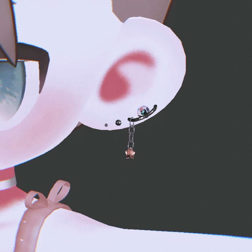 【無料】星のピアスセット【VRC想定】