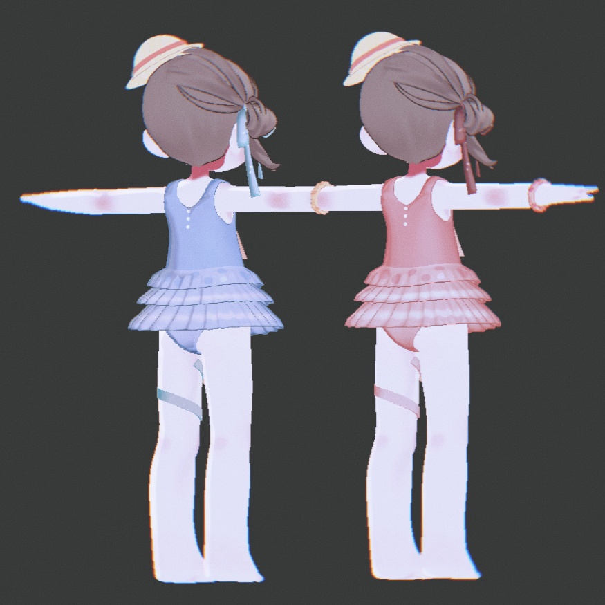 【無料】まめふれんずの水着【MA対応】