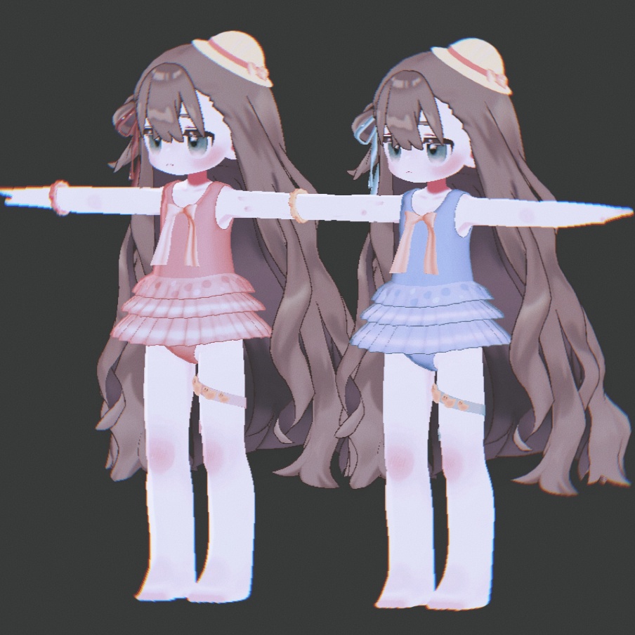 【無料】まめふれんずの水着【MA対応】