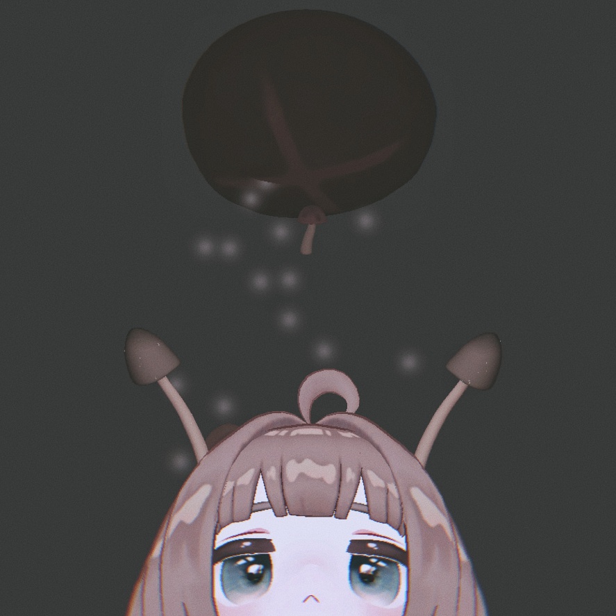 【無料】頭に生えてて動くキノコ【VRC想定】