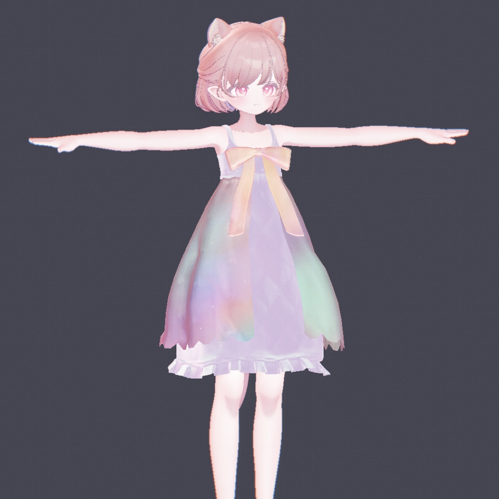 【vrc想定】しらつめのワンピース【MA対応】