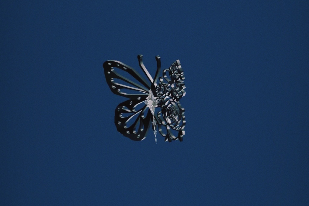 【無料】蝶のピアスセット【VRC向け/全アバター対応】