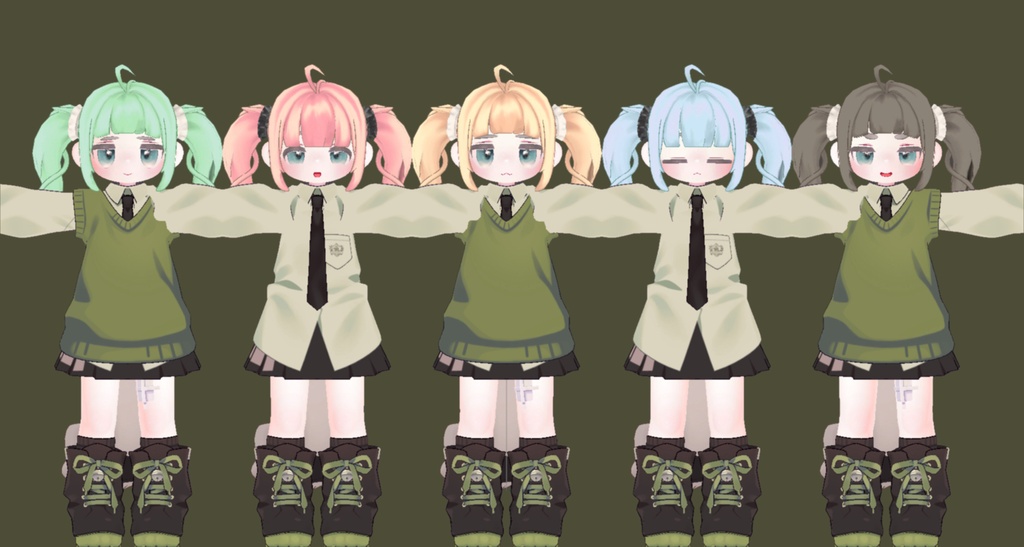 【3日間無料】キプのツインテール【VRC向け】