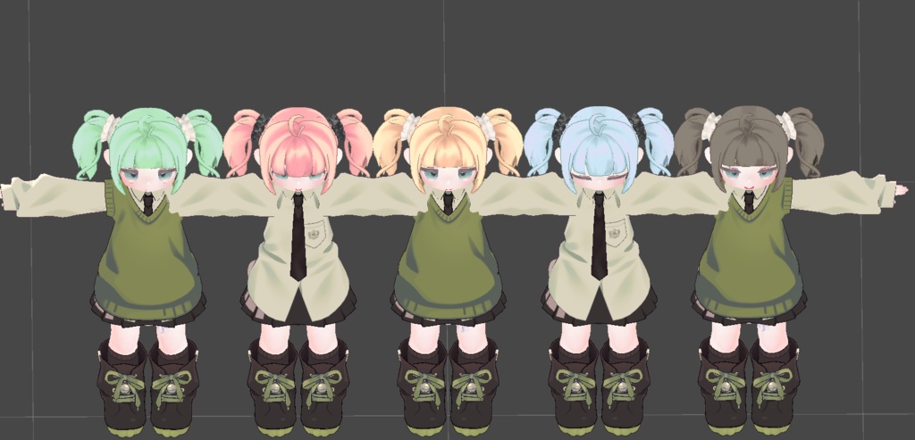 【3日間無料】キプのツインテール【VRC向け】