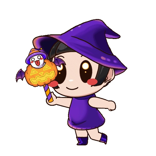 黒髪魔女っ子