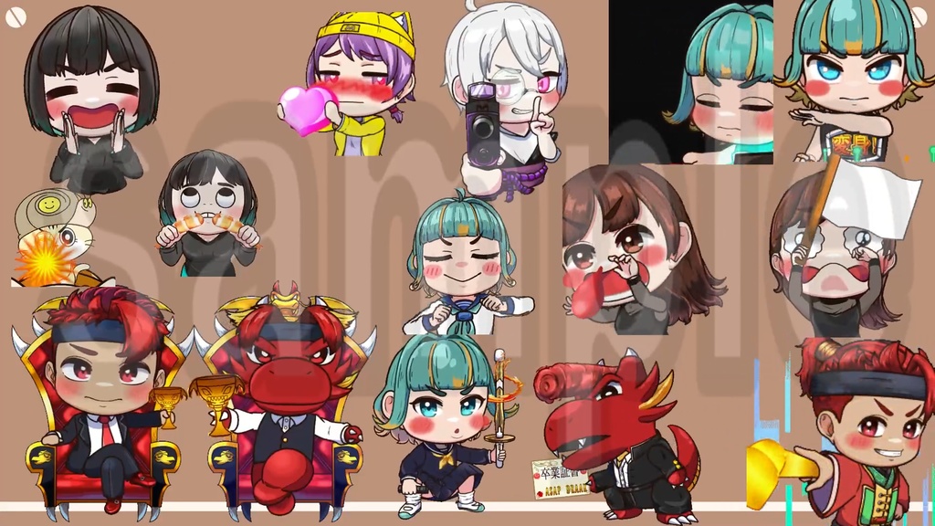 twitchスタンプ、配信OP/EDアニメーション依頼