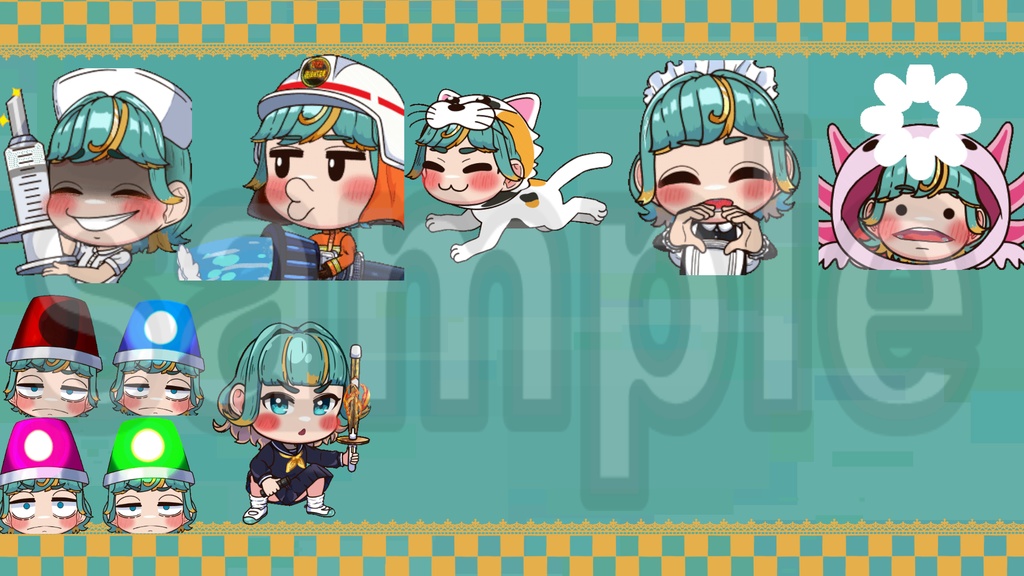 コスプレアニメーションスタンプ一覧