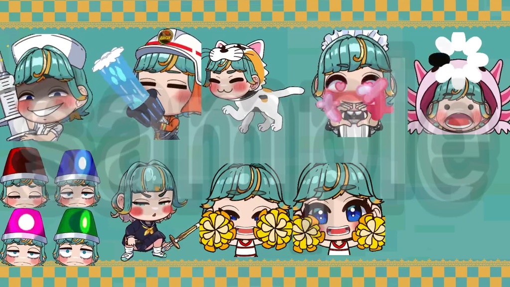 コスプレアニメーションスタンプ一覧