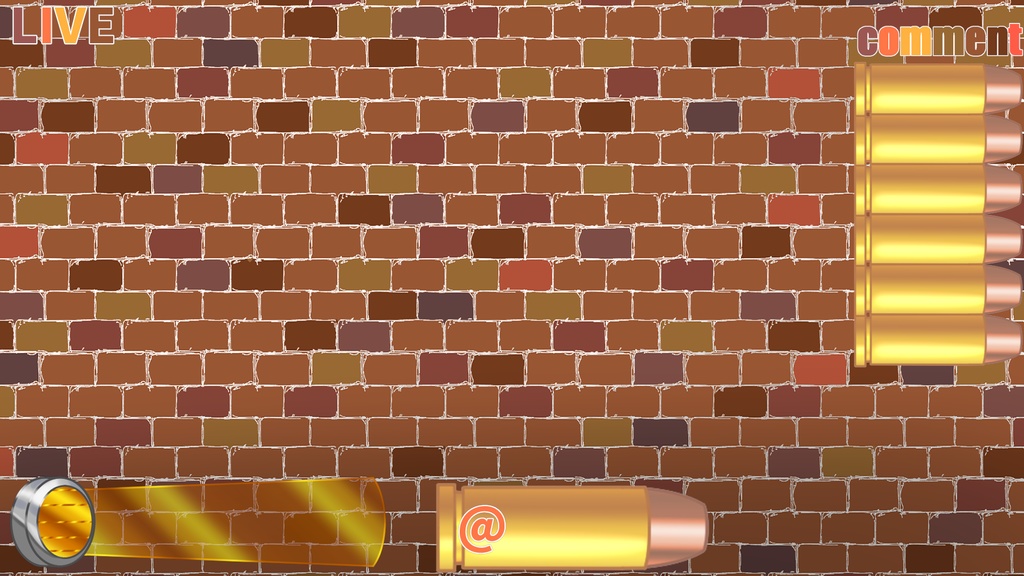 配信背景・通知一式セット【レンガ調】