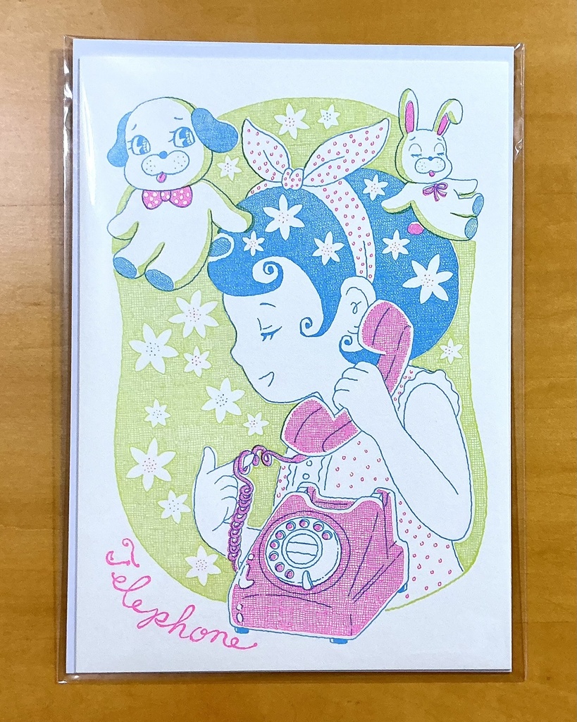 なつかし☆かわゆいペーパー　テレフォン（6枚入り）