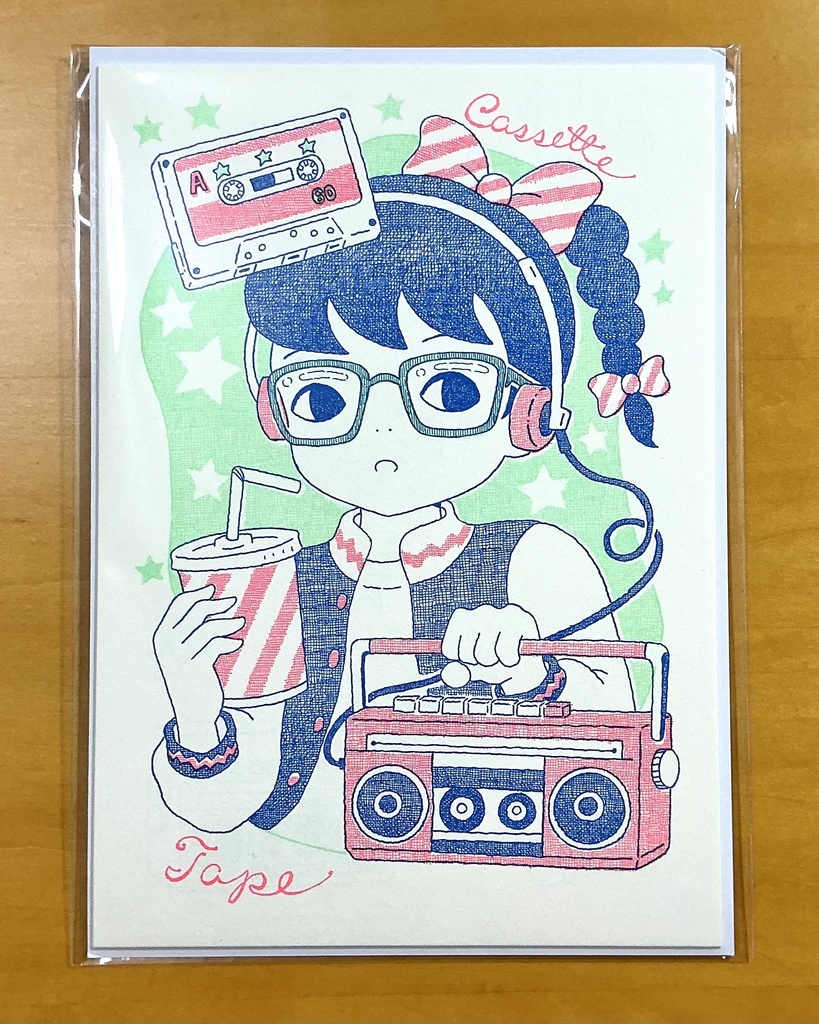 なつかし☆かわゆいペーパー ラジカセ(6枚入り)
