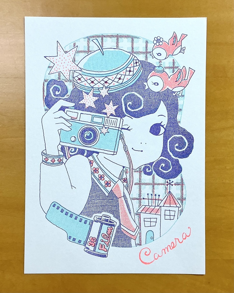 なつかし☆かわゆいペーパー カメラ(6枚入り)