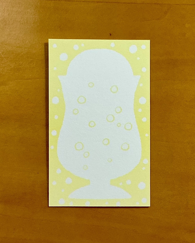 ミニメッセージカード クリームソーダ(3枚入り)