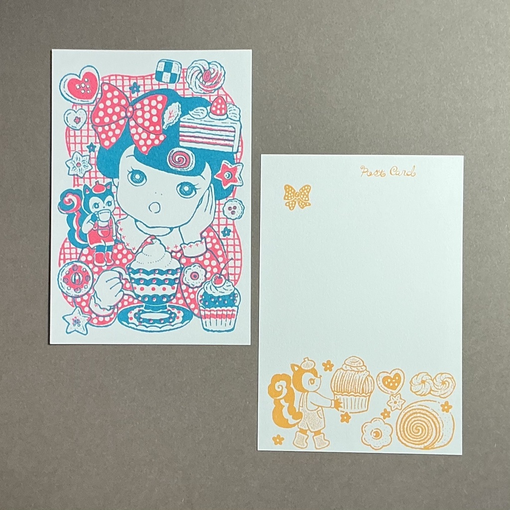 ポストカード四季シリーズ「春・夏・秋・冬・」の4点セット