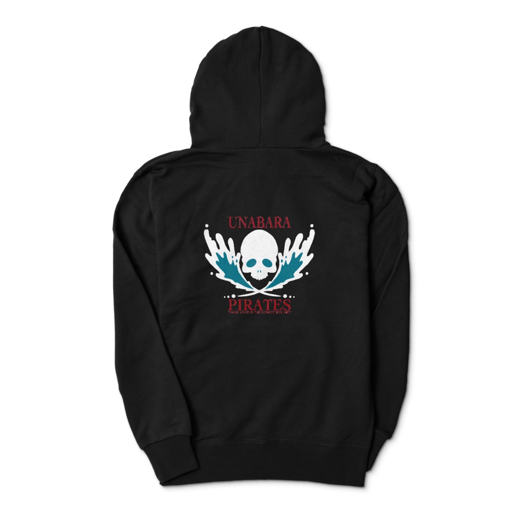 海賊ロゴジップパーカー