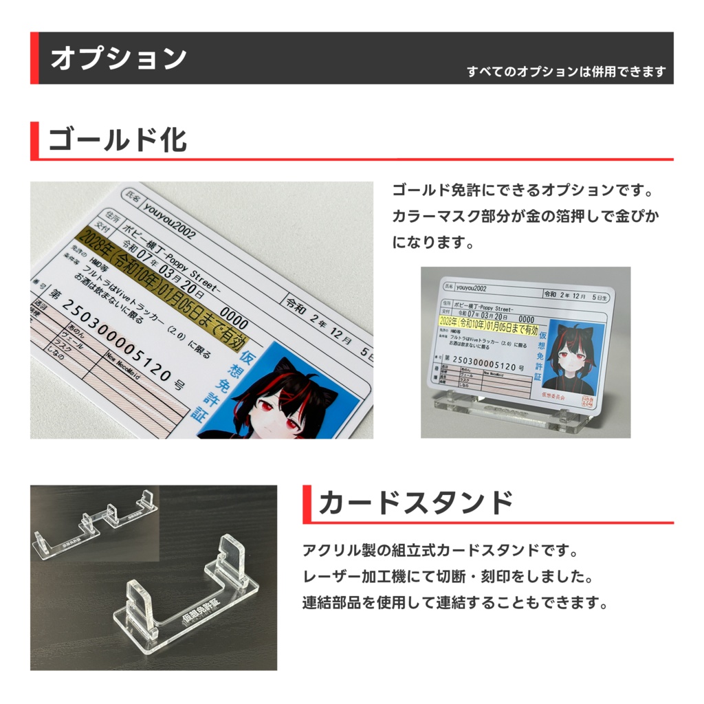 リアル仮想免許証カード