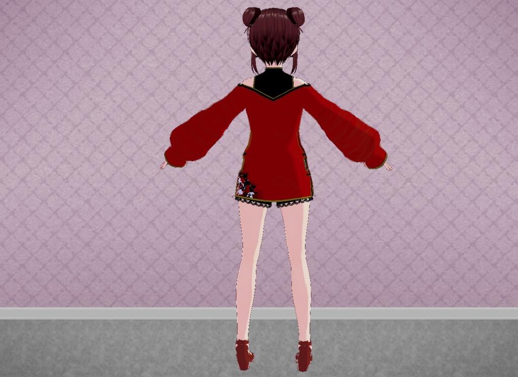 【VRoid用衣装】チャイナ的なもの【無料版あり】