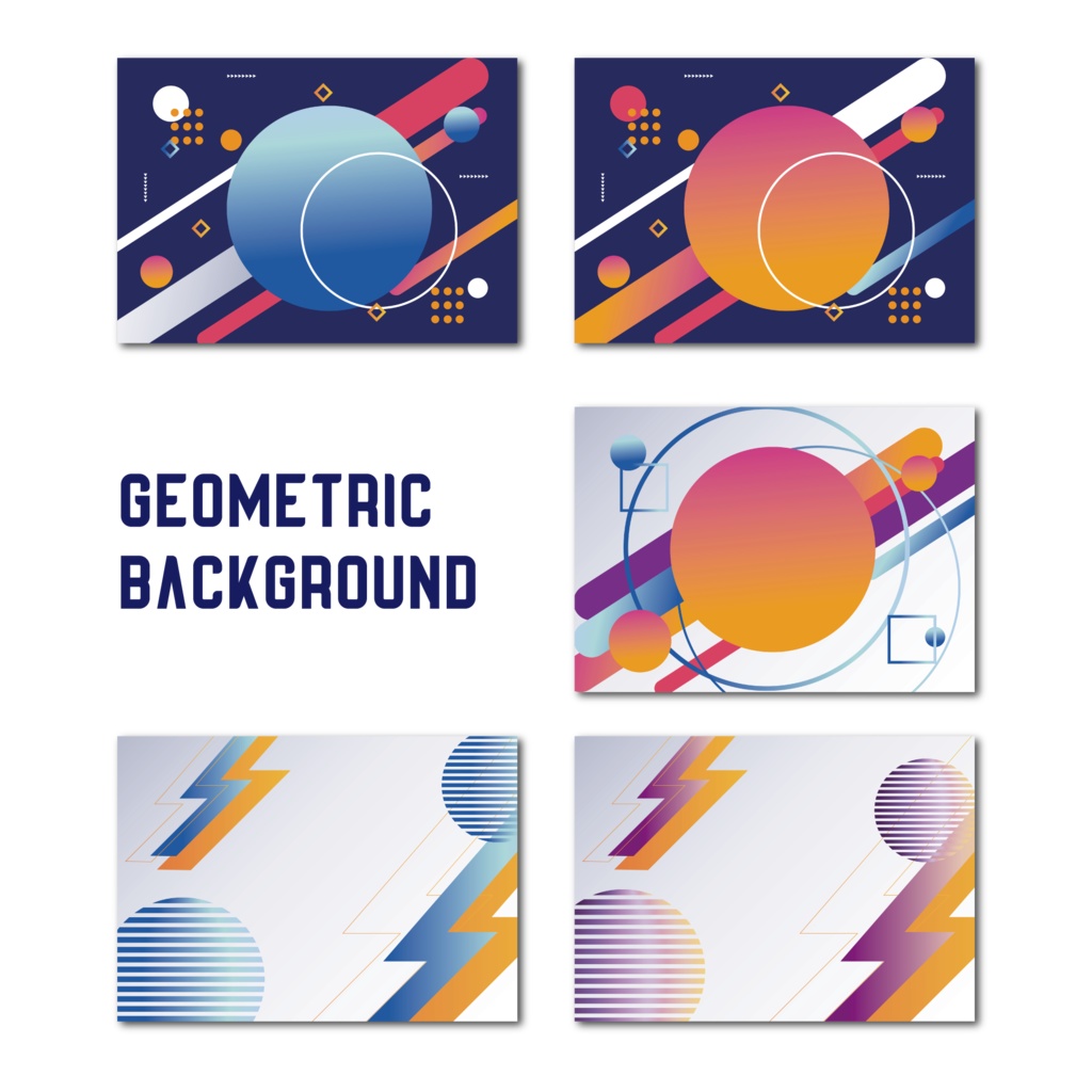Geometric background | eps,ai,pngセット