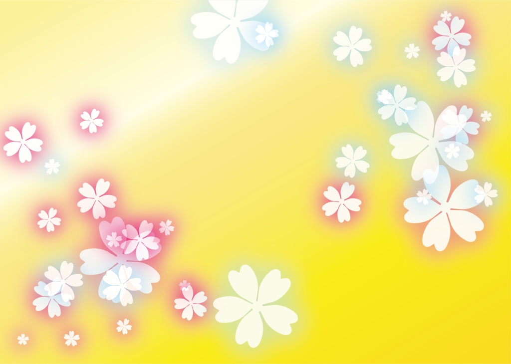 カラフルな桜の背景素材 Cherry Blossom フリー素材 Kokihi9 Booth