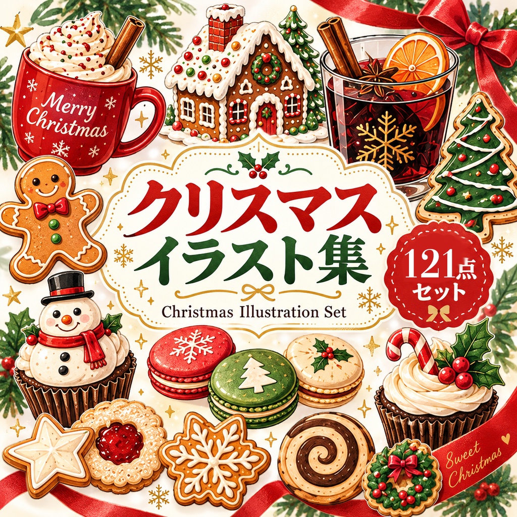 無料クリスマスイラスト素材【100点以上】