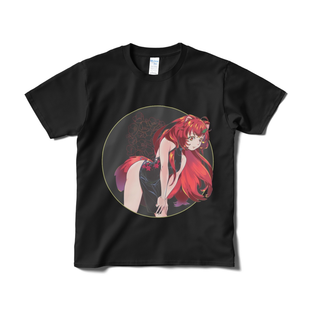 チャイナ服Tシャツ ~黒~【卯月うゆ】