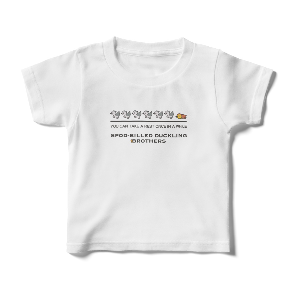 子カルガモ　カールくん　キッズTシャツ