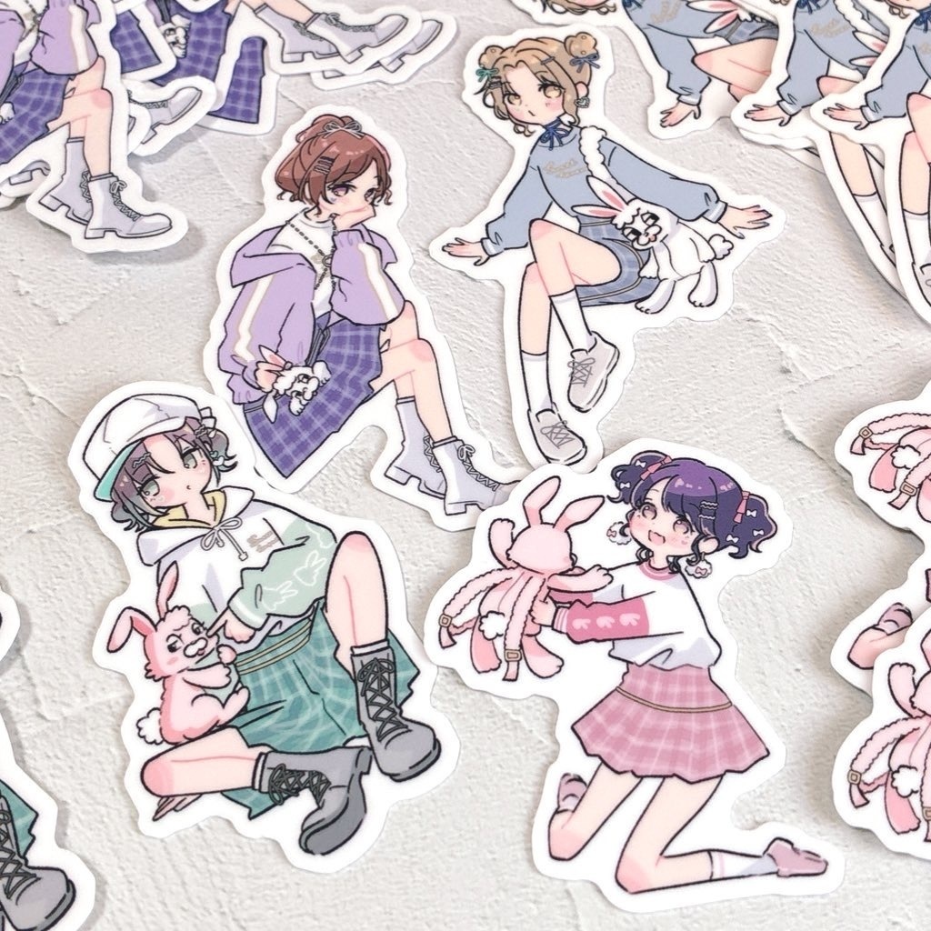 ステッカー／ノクチル×ラブラフラビッツ