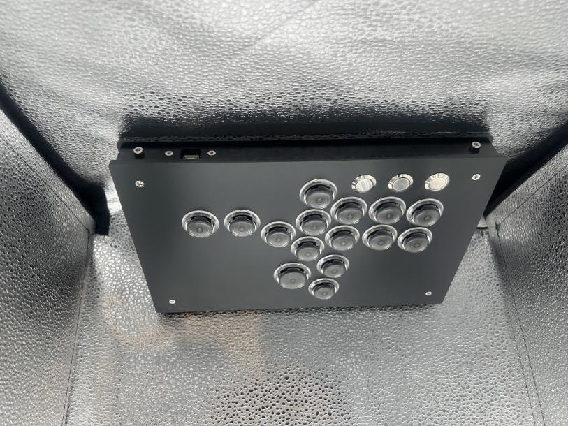 (オーダー品)KD-04 RPP マットブラック 11ボタンカスタム+予備天板マットホワイト