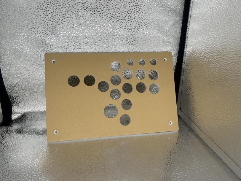 (オーダー品)KD-04 RPP マットブラック 11ボタンカスタム+予備天板マットホワイト