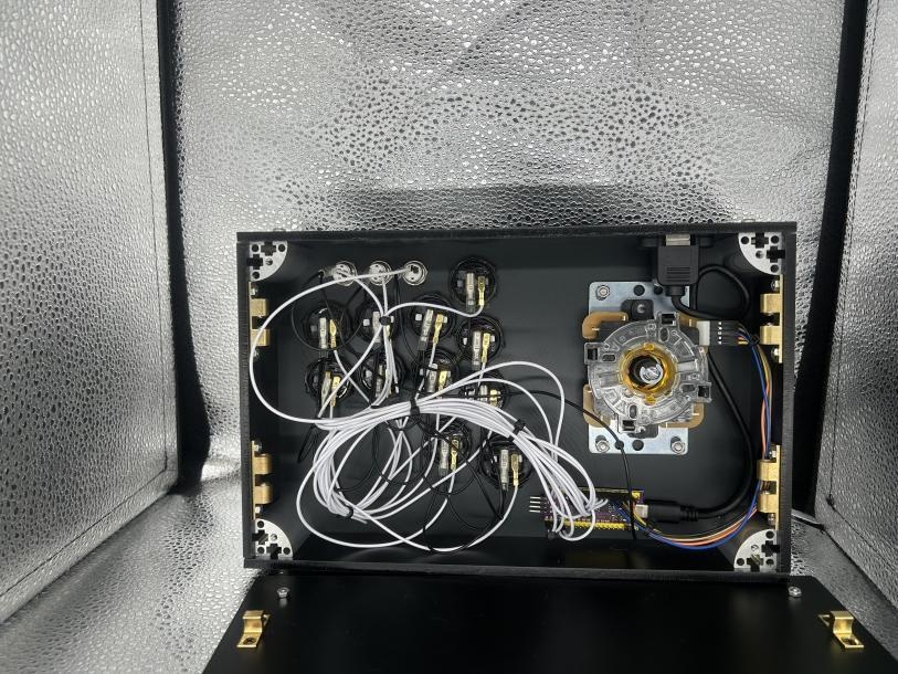 KD-04 RPP レバーコントローラー マットブラック 3ボタンPLUS ラズパイ搭載