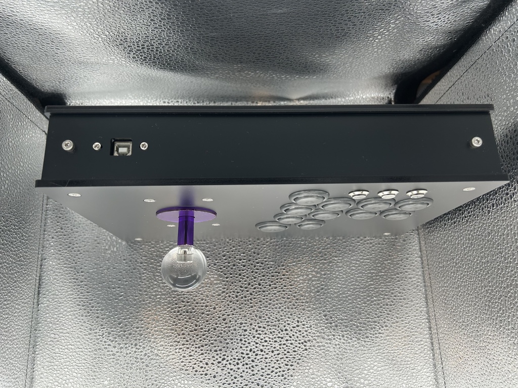 (オーダー品)KD-04 RPP レバーコントローラー マットブラック 3ボタンPLUS ラズパイ搭載