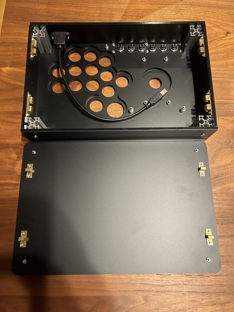 (オーダー品)KD-Lオーダー マットブラック カスタムアケコンケース