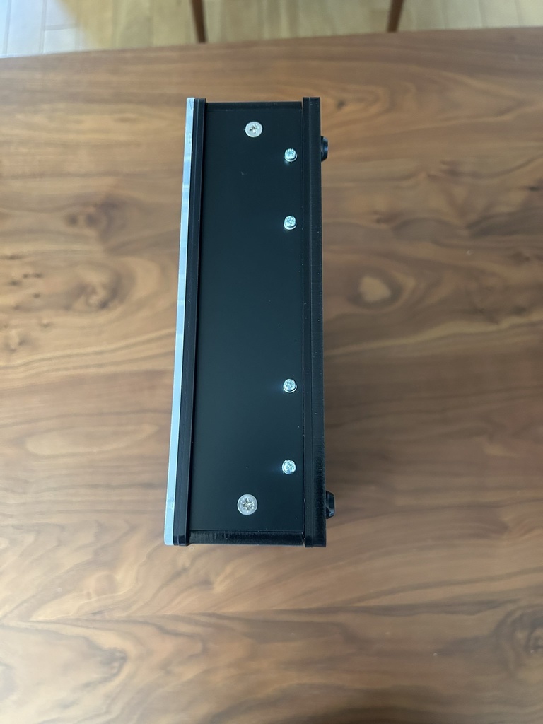 (オーダー品) KD-L カスタムアケコンケース For Brook クリア天板 マットブラックボディ