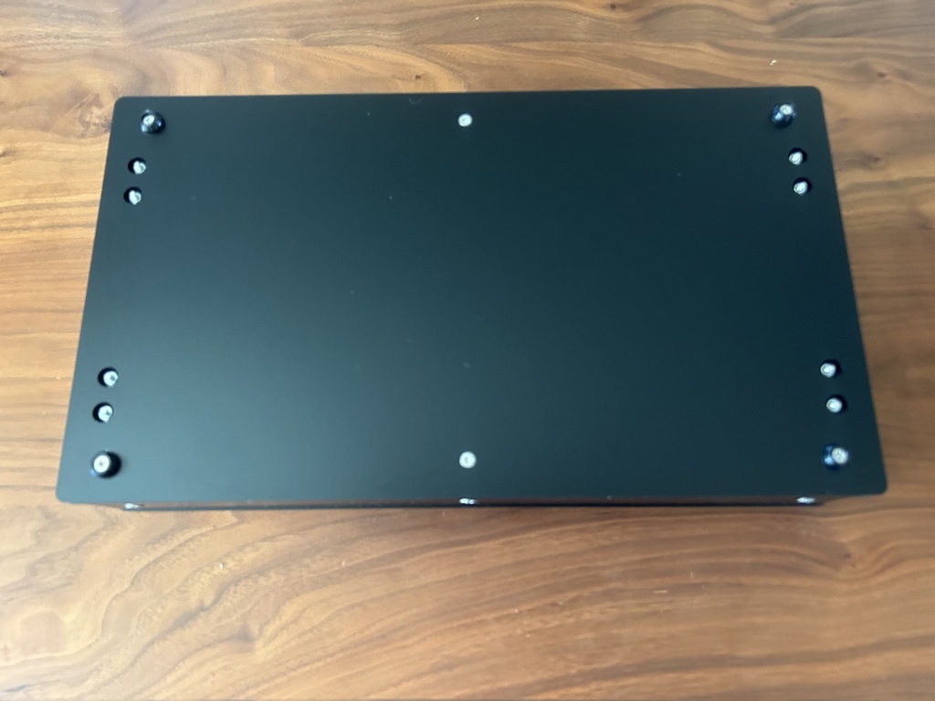 (オーダー品) KD-L カスタムアケコンケース For Brook クリア天板 マットブラックボディ