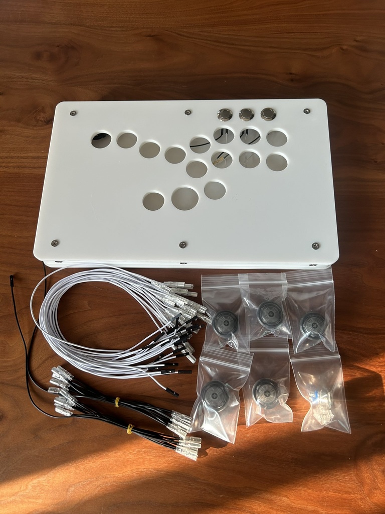 (オーダー品)KD-EX オーダーカスタムレバーレスケース マットホワイト + ハーネス類 + PWS V2ボタン 5個