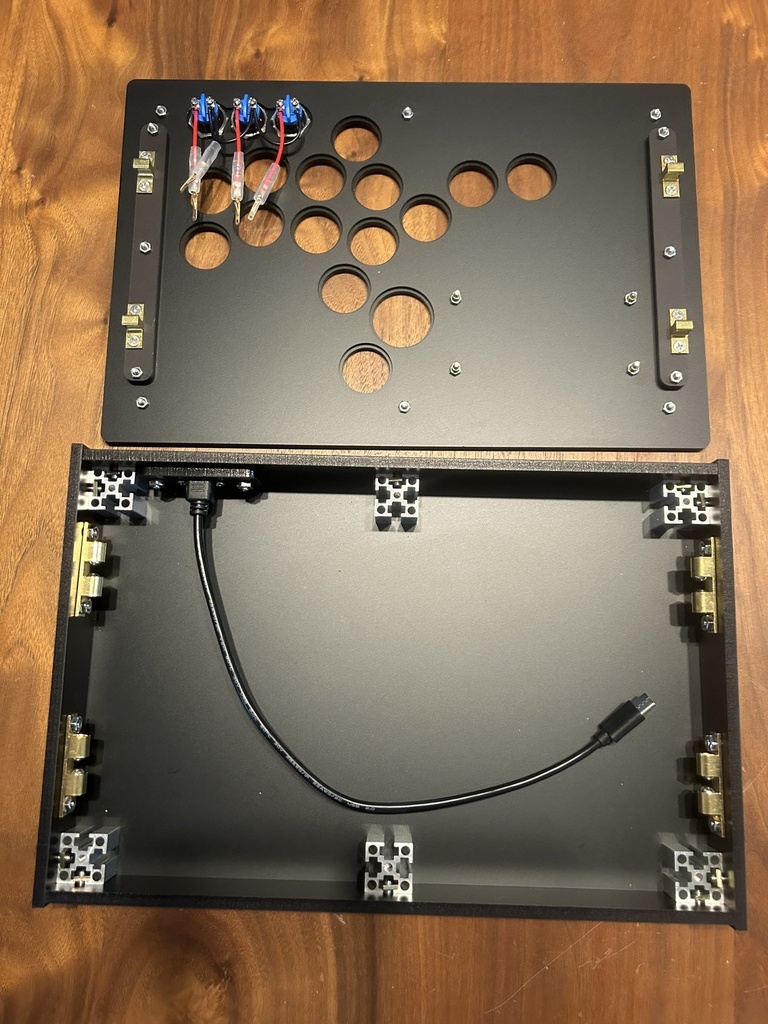 (Jin様 オーダー )傾斜型レバーレスケース ZENAIM ARCADE CONTROLLER BUTTON MODULE KIT用