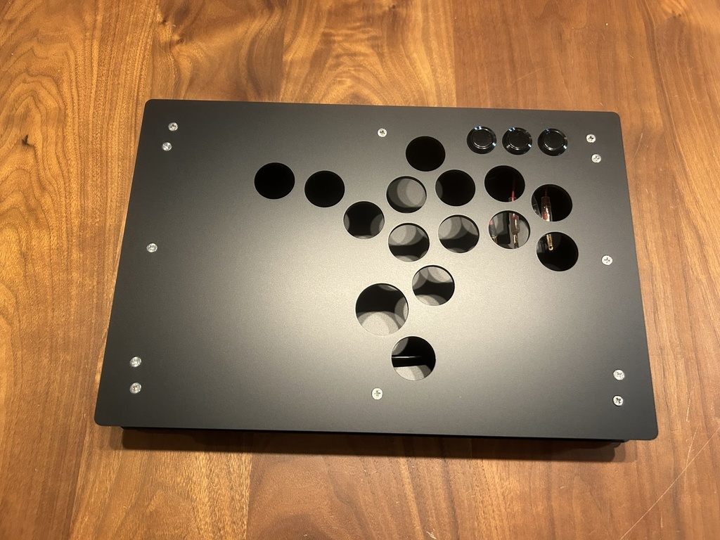 (Jin様　オーダー　）傾斜型レバーレスケース　ZENAIM　ARCADE CONTROLLER　BUTTON MODULE KIT用