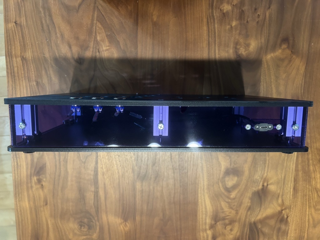 (ヒカル様 オーダー品)アケコンケース 天板全面刻印加工