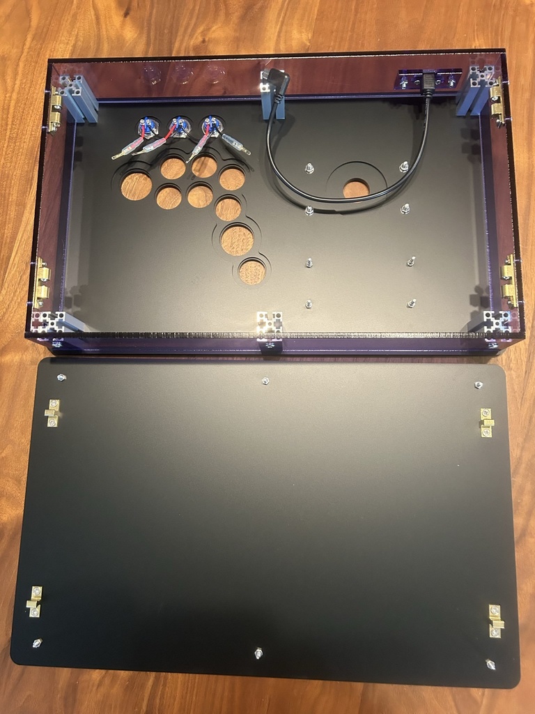 (ヒカル様 オーダー品)アケコンケース 天板全面刻印加工